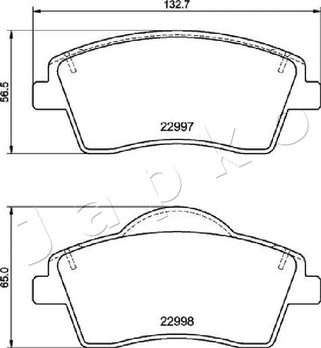 Brake Pad Set, disc brake (500355)
