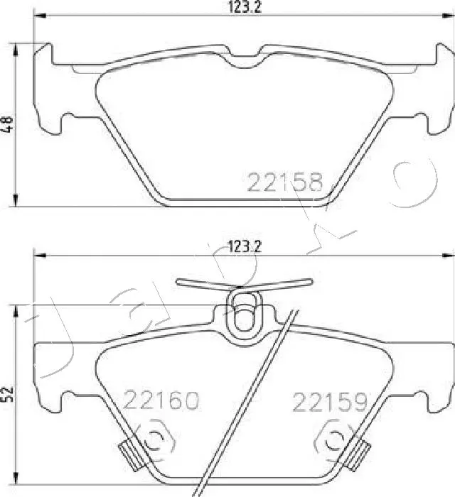 Brake Pad Set, disc brake (51706)