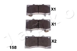 Brake Pad Set, disc brake (50158)