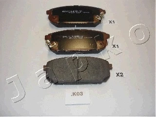 Brake Pad Set, disc brake (51K03)