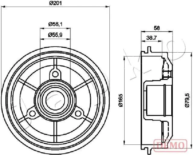 Brake Drum (560607C)