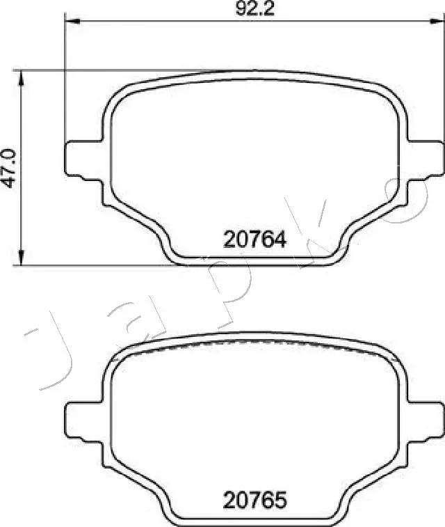 Brake Pad Set, disc brake (512005)