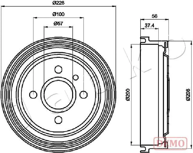 Brake Drum (560403C)