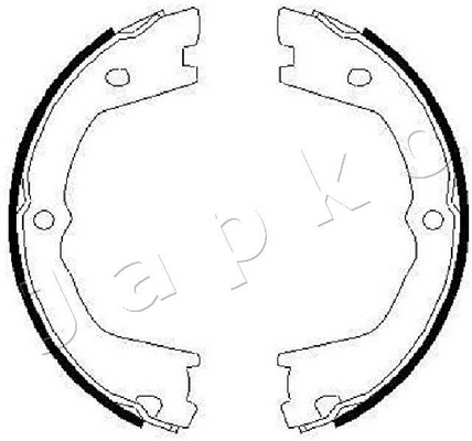 Brake Shoe Set, parking brake (550232)