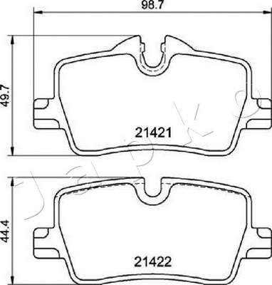 Brake Pad Set, disc brake (510122)