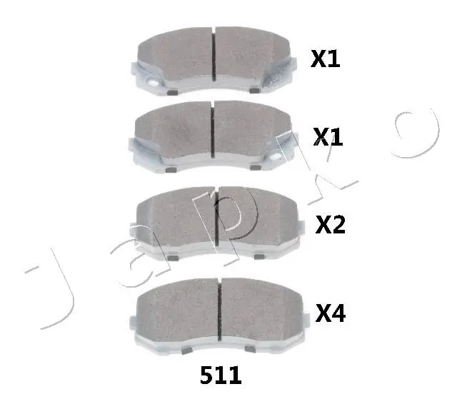 Brake Pad Set, disc brake (50511)