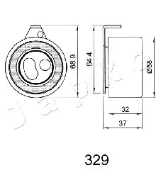 Tensioner, timing belt