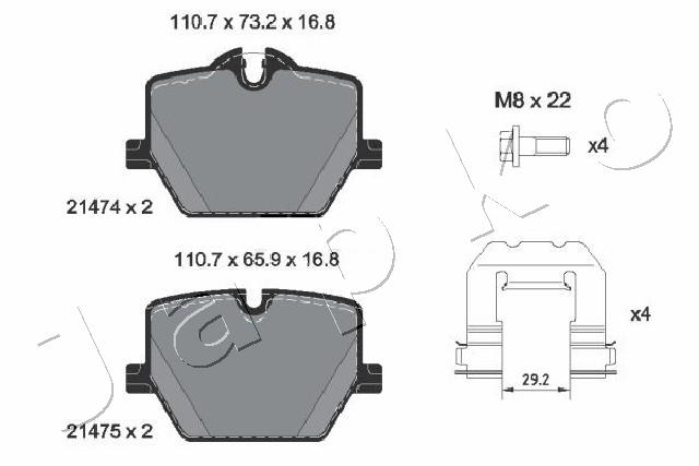 Brake Pad Set, disc brake (51266)