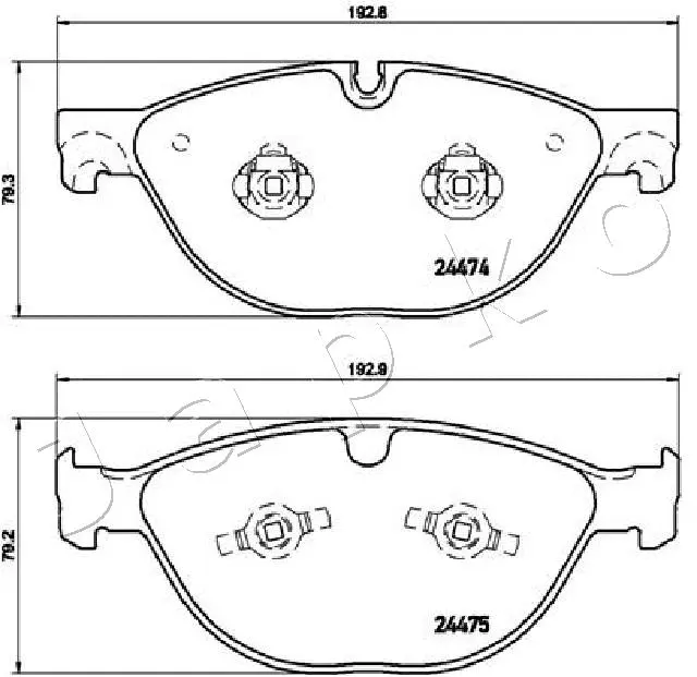Brake Pad Set, disc brake (500347)