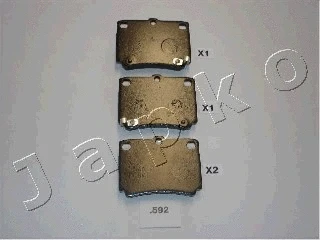 Brake Pad Set, disc brake (51592)