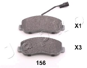 Brake Pad Set, disc brake (50156)