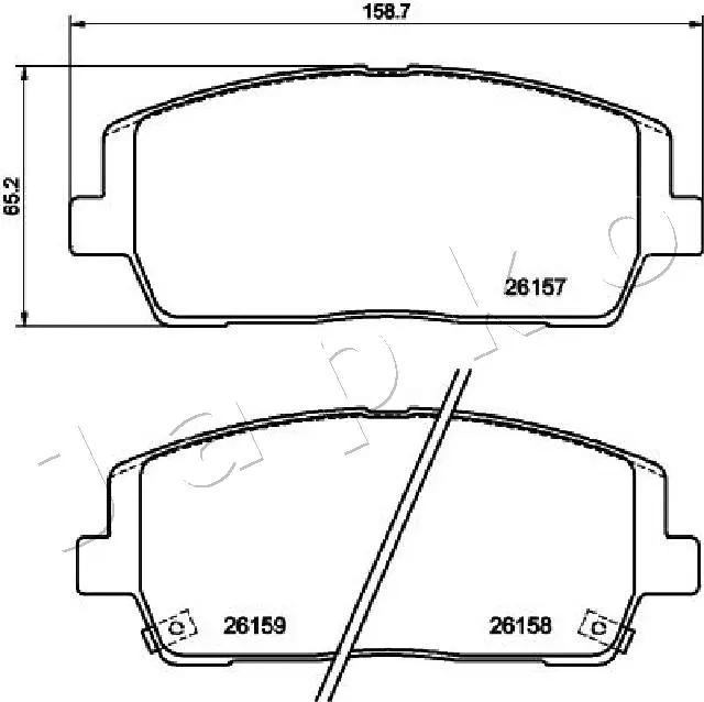 Brake Pad Set, disc brake (50H30)