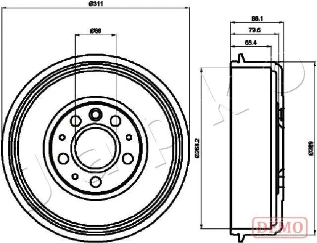 Brake Drum (560914C)