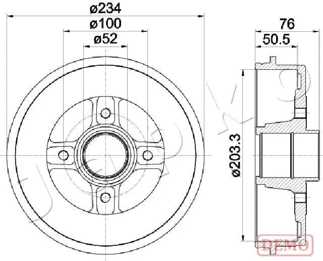 Brake Drum (560704C)