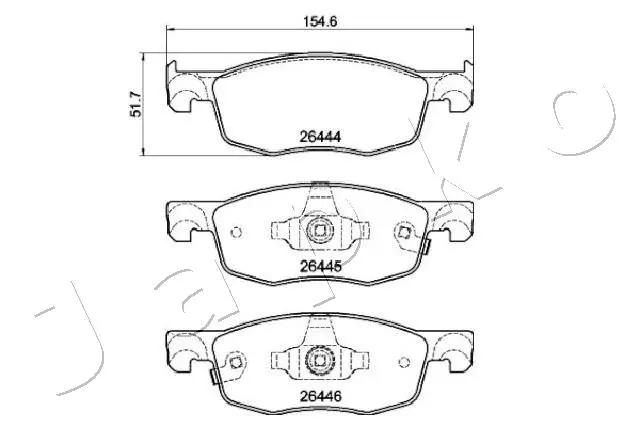 Brake Pad Set, disc brake (502028)