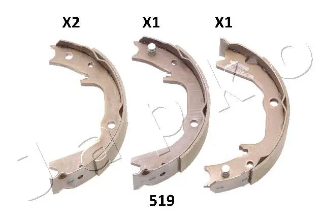 Brake Shoe Set, parking brake (55519)