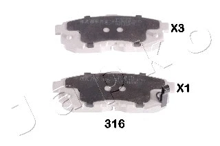 Brake Pad Set, disc brake (51316)