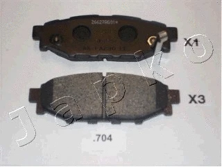 Brake Pad Set, disc brake (51704)