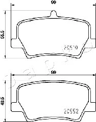 Brake Pad Set, disc brake (510322)
