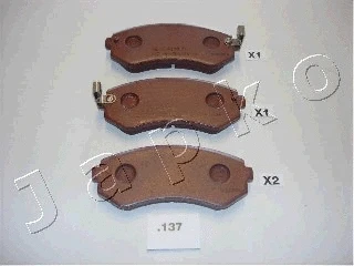 Brake Pad Set, disc brake (51137)