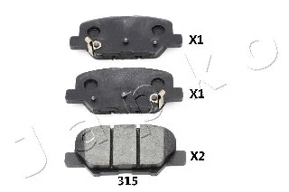 Brake Pad Set, disc brake (51315)