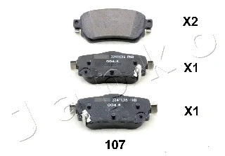 Brake Pad Set, disc brake (51107)