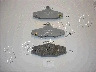 Brake Pad Set, disc brake (51997)