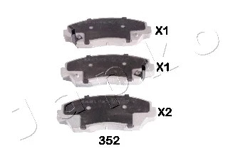Brake Pad Set, disc brake (50352)