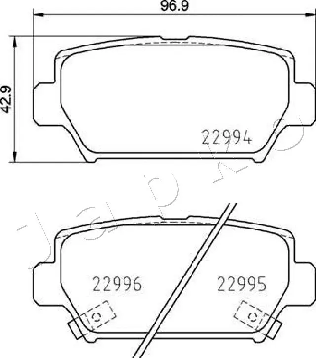 Brake Pad Set, disc brake (51516)