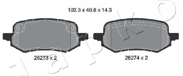 Brake Pad Set, disc brake (510323)