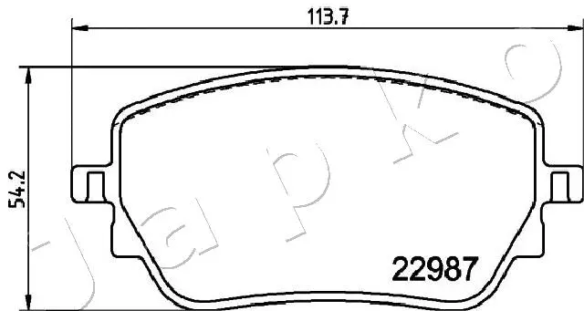 Brake Pad Set, disc brake (510534)