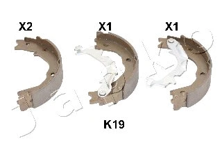 Brake Shoe Set, parking brake (55K19)