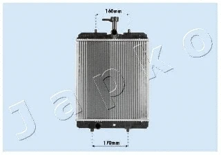 Radiator, engine cooling (RDA033068)