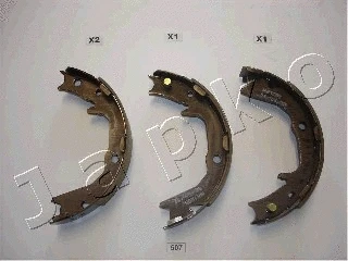 Brake Shoe Set, parking brake (55507)