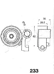 Tensioner, timing belt (45233)