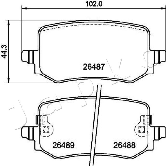 Brake Pad Set, disc brake (51H14)