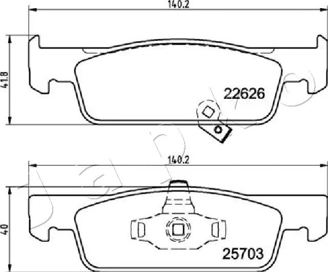 Brake Pad Set, disc brake (50M01)