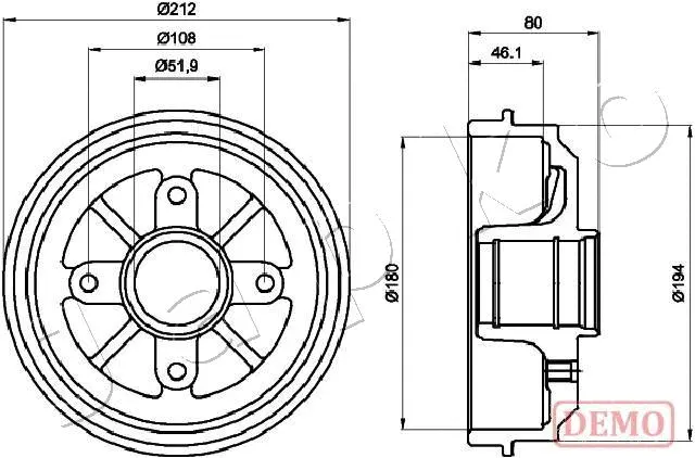 Brake Drum (560608C)