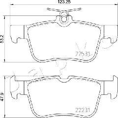 Brake Pad Set, disc brake (510303)