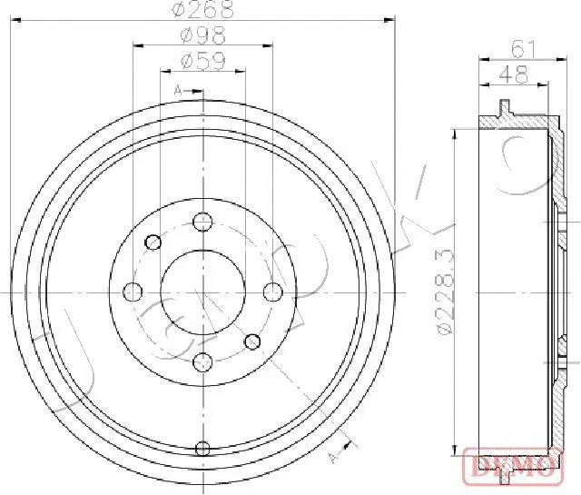 Brake Drum (560613C)