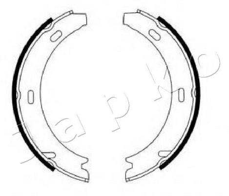 Brake Shoe Set, parking brake (550501)