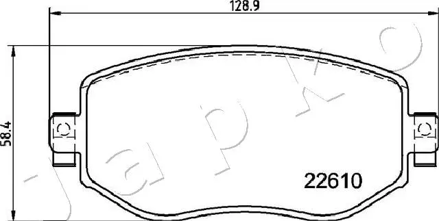 Brake Pad Set, disc brake (500722)