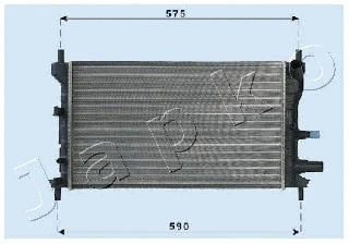 Radiator, engine cooling (RDA053060)