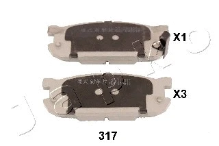 Brake Pad Set, disc brake (51317)