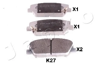 Brake Pad Set, disc brake (50K27)