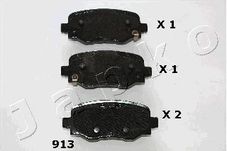 Brake Pad Set, disc brake (51913)