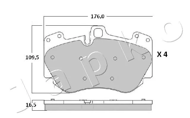 Brake Pad Set, disc brake (500919)