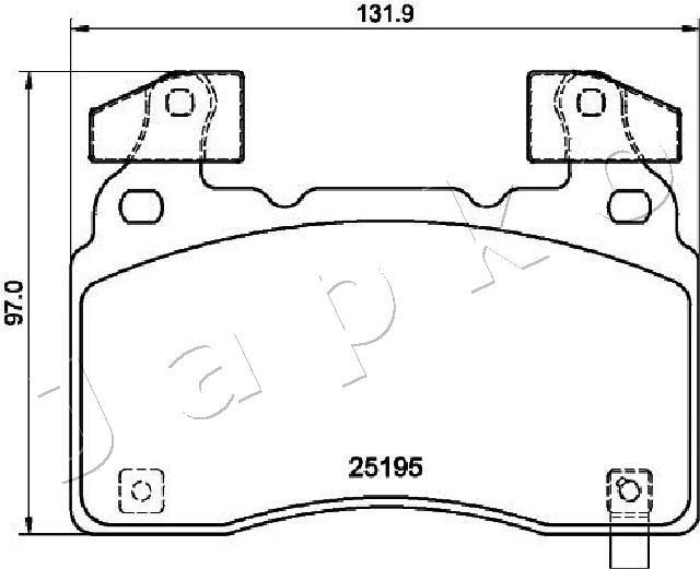 Brake Pad Set, disc brake (500419)