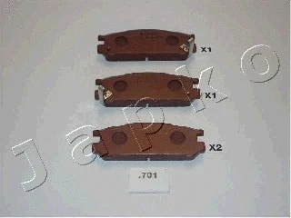 Brake Pad Set, disc brake (51701)