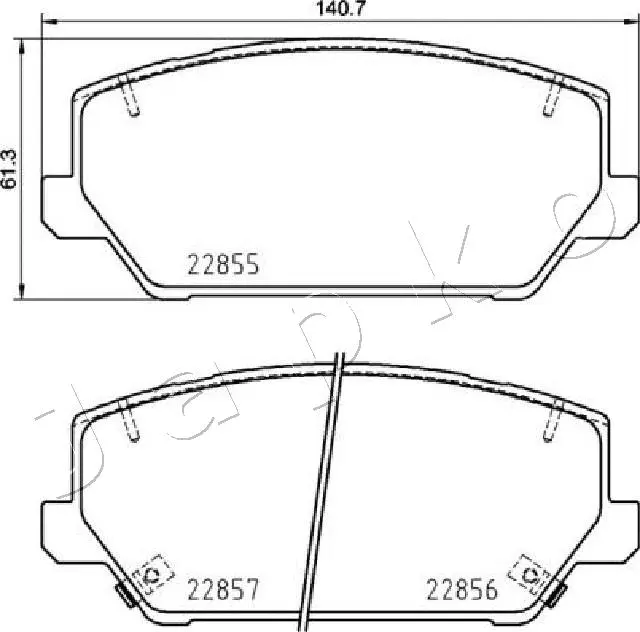 Brake Pad Set, disc brake (50H28)